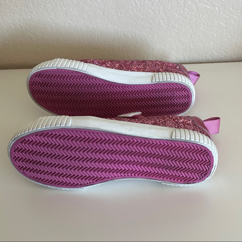 H&M Barbie Sparkling Pink Sneakers Size 13.5 Hook and Loop Closure - Picture 10 of 14